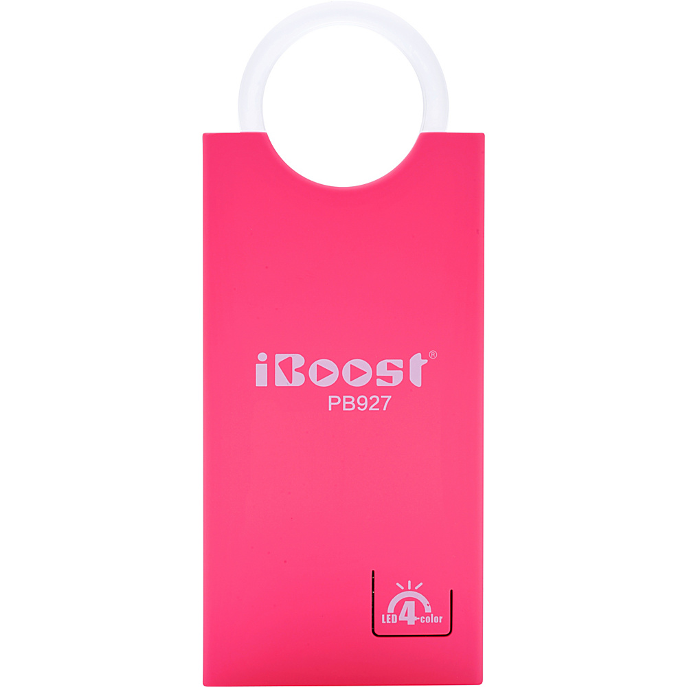 iBoost 4000 mAh External Battery Pack; Charges Your Device On The Go Red iBoost Electronics