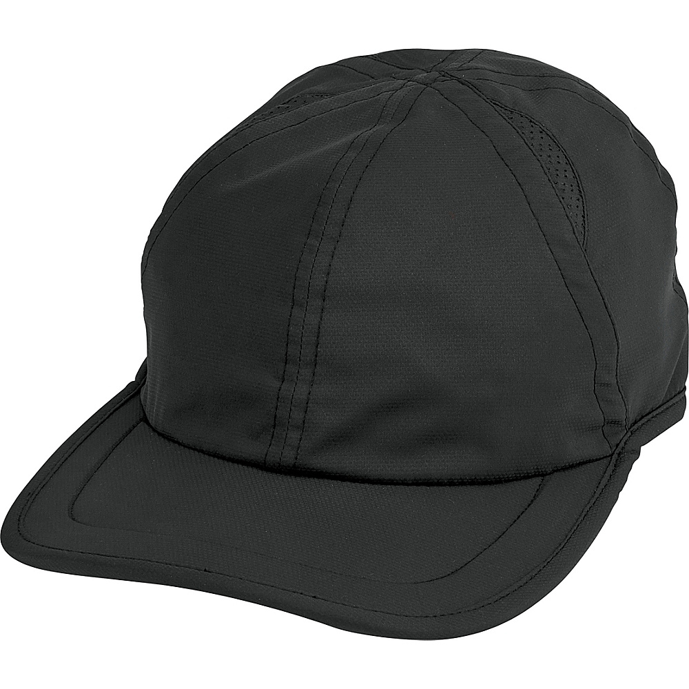 San Diego Hat Running Cap with Vented Mesh Black San Diego Hat Hats Gloves Scarves