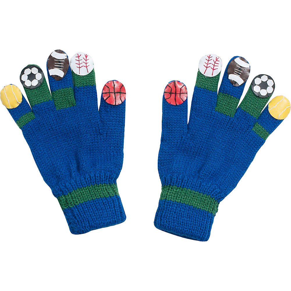 Kidorable Sport Knit Gloves Blue Large Kidorable Hats Gloves Scarves