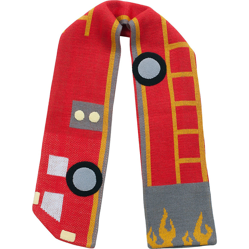 Kidorable Fireman Knit Scarf Red One Size Kidorable Hats Gloves Scarves