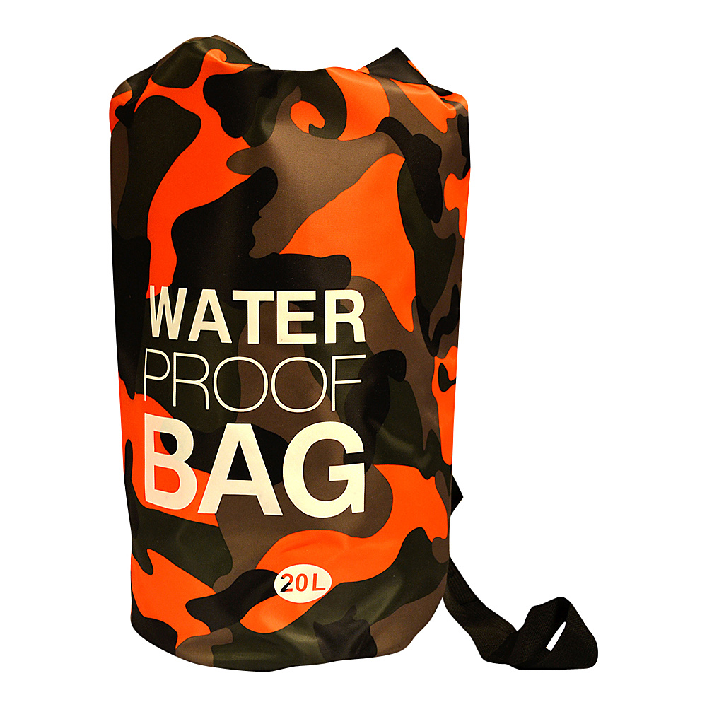 NuFoot NuPouch Water Proof Bags 20L Orange Camo NuFoot Travel Organizers
