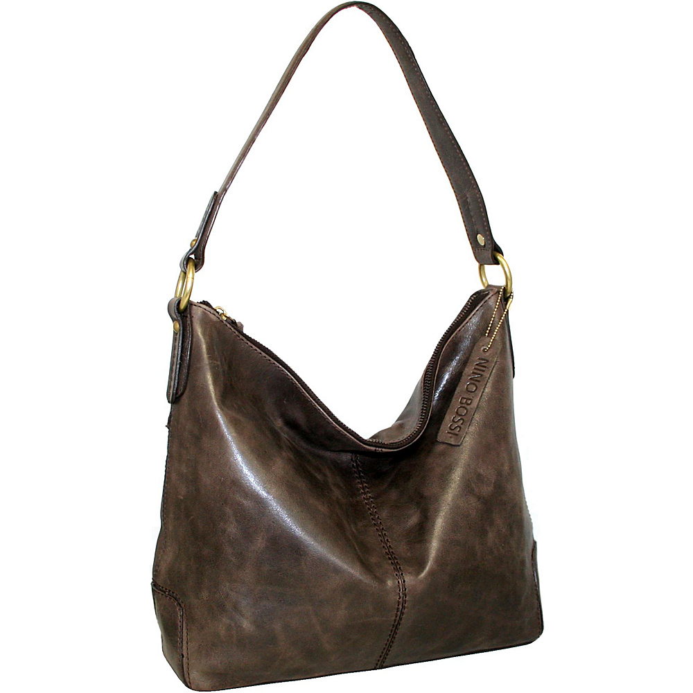 Nino Bossi Kiss Me Kate Shoulder Bag Chocolate Nino Bossi Leather Handbags