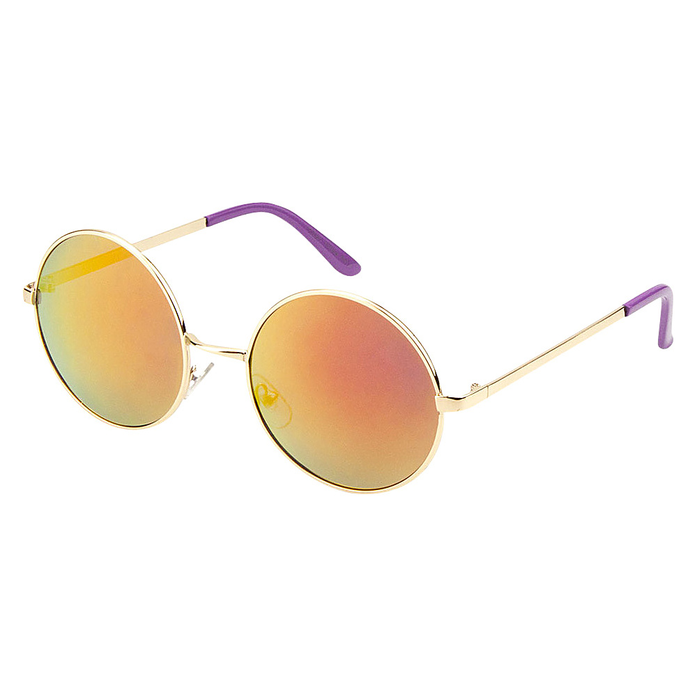 SW Global Eyewear Cena Round Fashion Sunglasses Purple SW Global Sunglasses