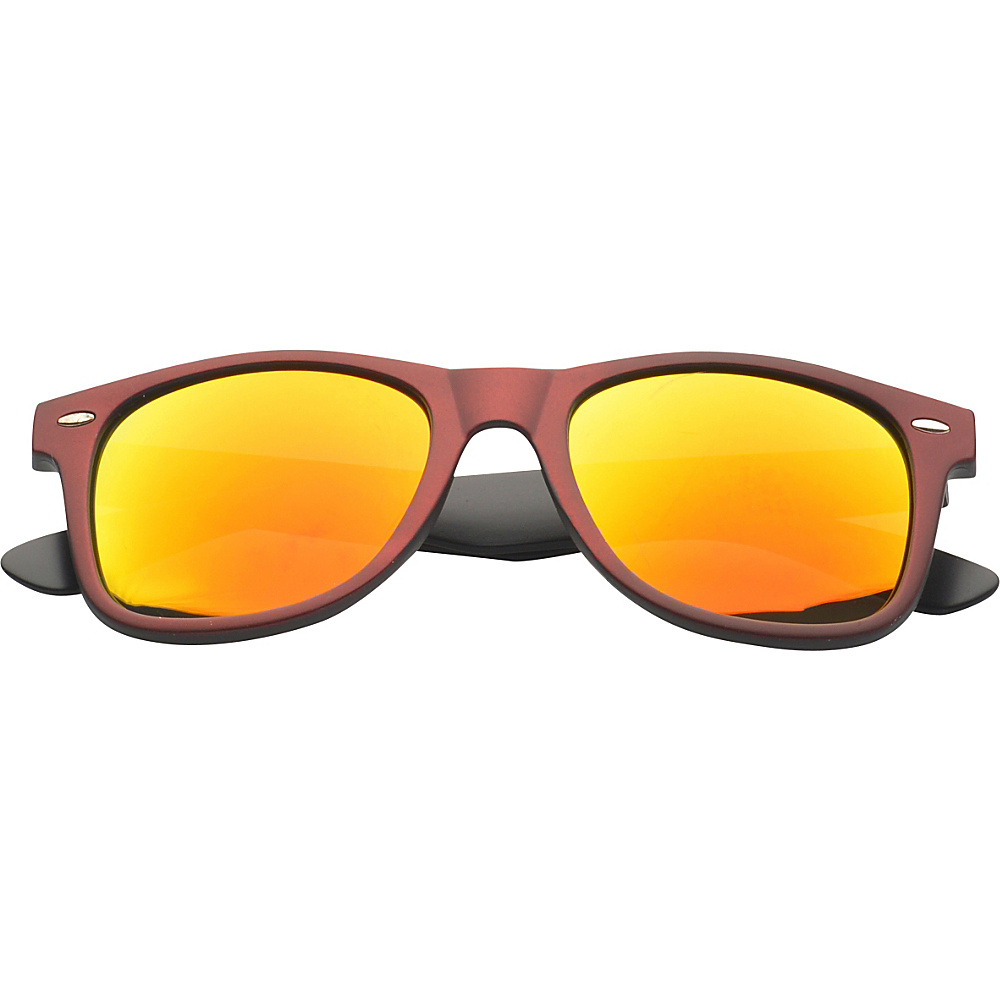 SW Global Eyewear Aaron Retro Square Fashion Sunglasses Red SW Global Sunglasses