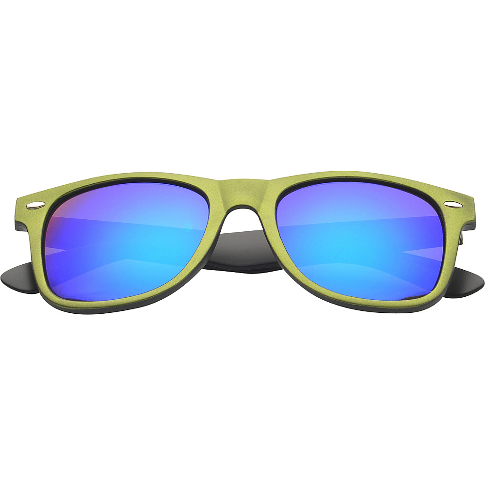 SW Global Eyewear Aaron Retro Square Fashion Sunglasses Green SW Global Sunglasses