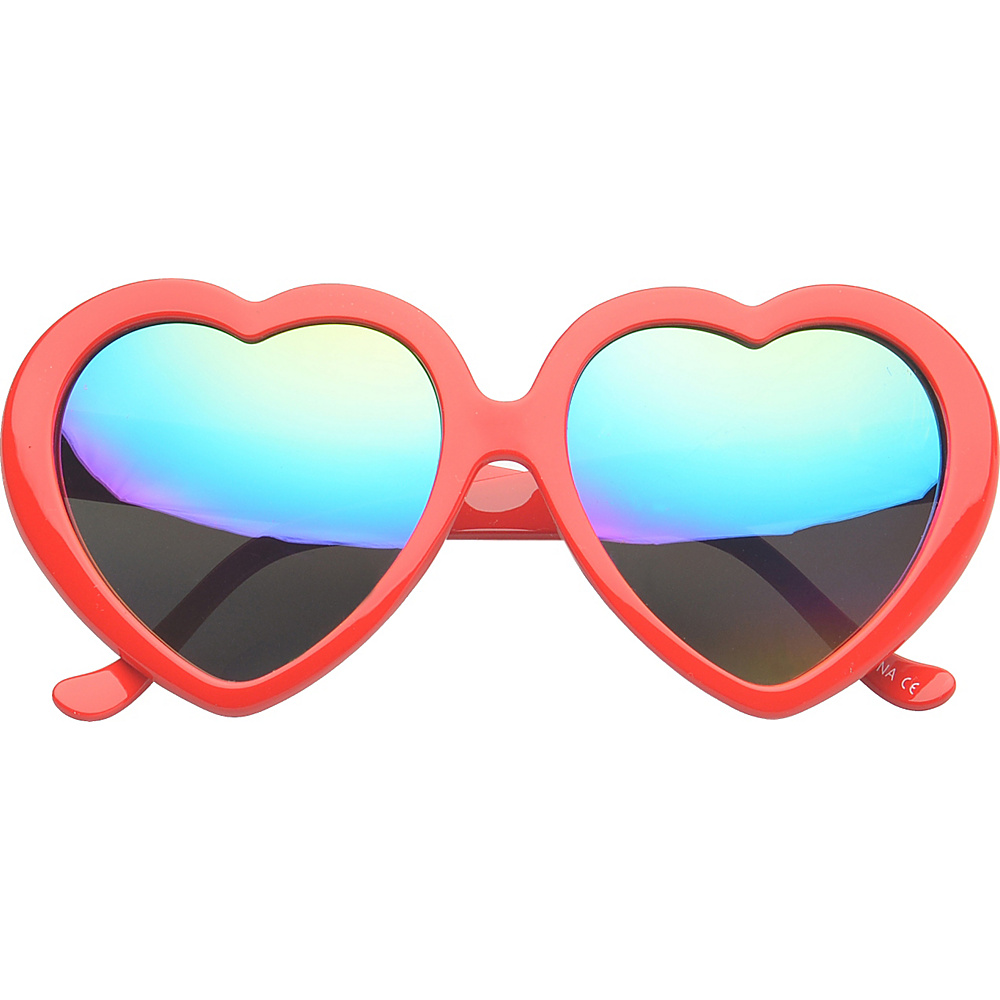 SW Global Eyewear Melville Heart Fashion Sunglasses Red SW Global Sunglasses