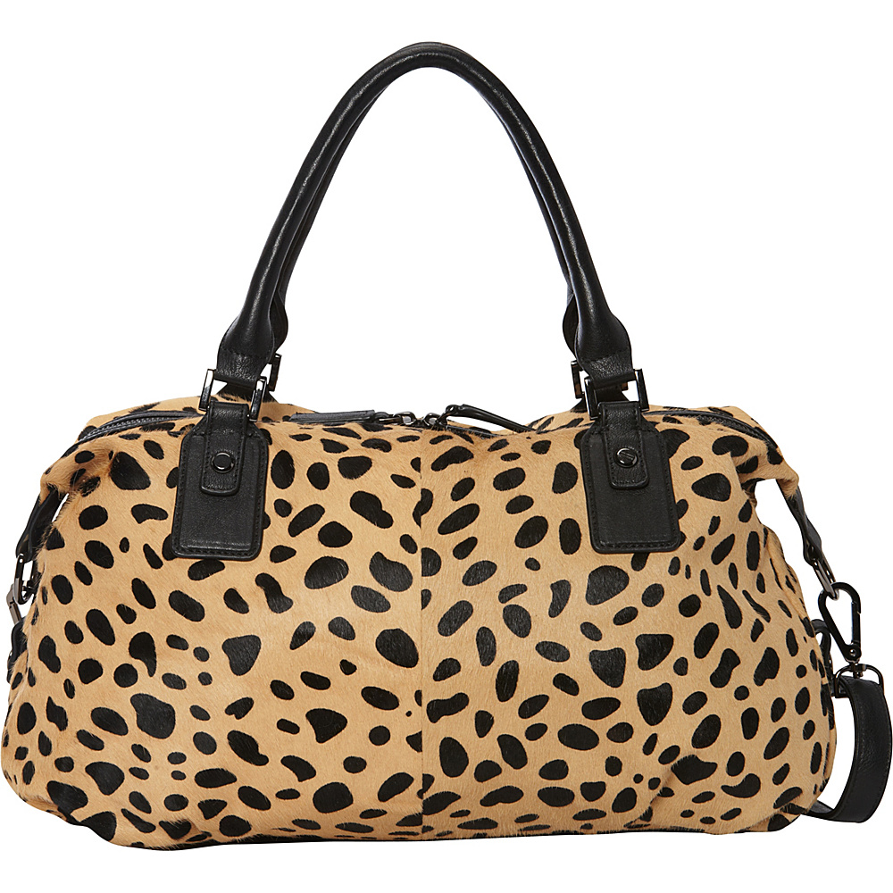 MOFE Urbane Satchel Cheetah Pony Hair MOFE Leather Handbags