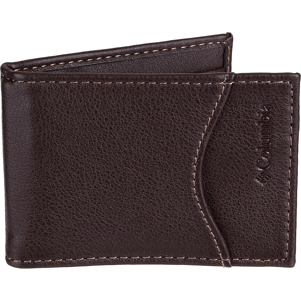 Columbia Front Pocket Wallet with RFID Protection Brown Columbia Men s Wallets