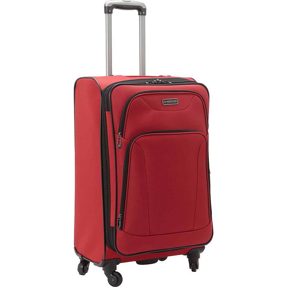 Heritage Wicker Park 24 Luggage Red Heritage Softside Checked