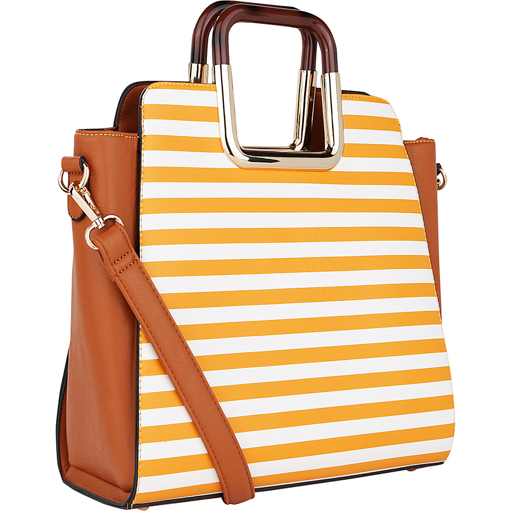 MKF Collection Lulu Shoulder Satchel Orange MKF Collection Manmade Handbags