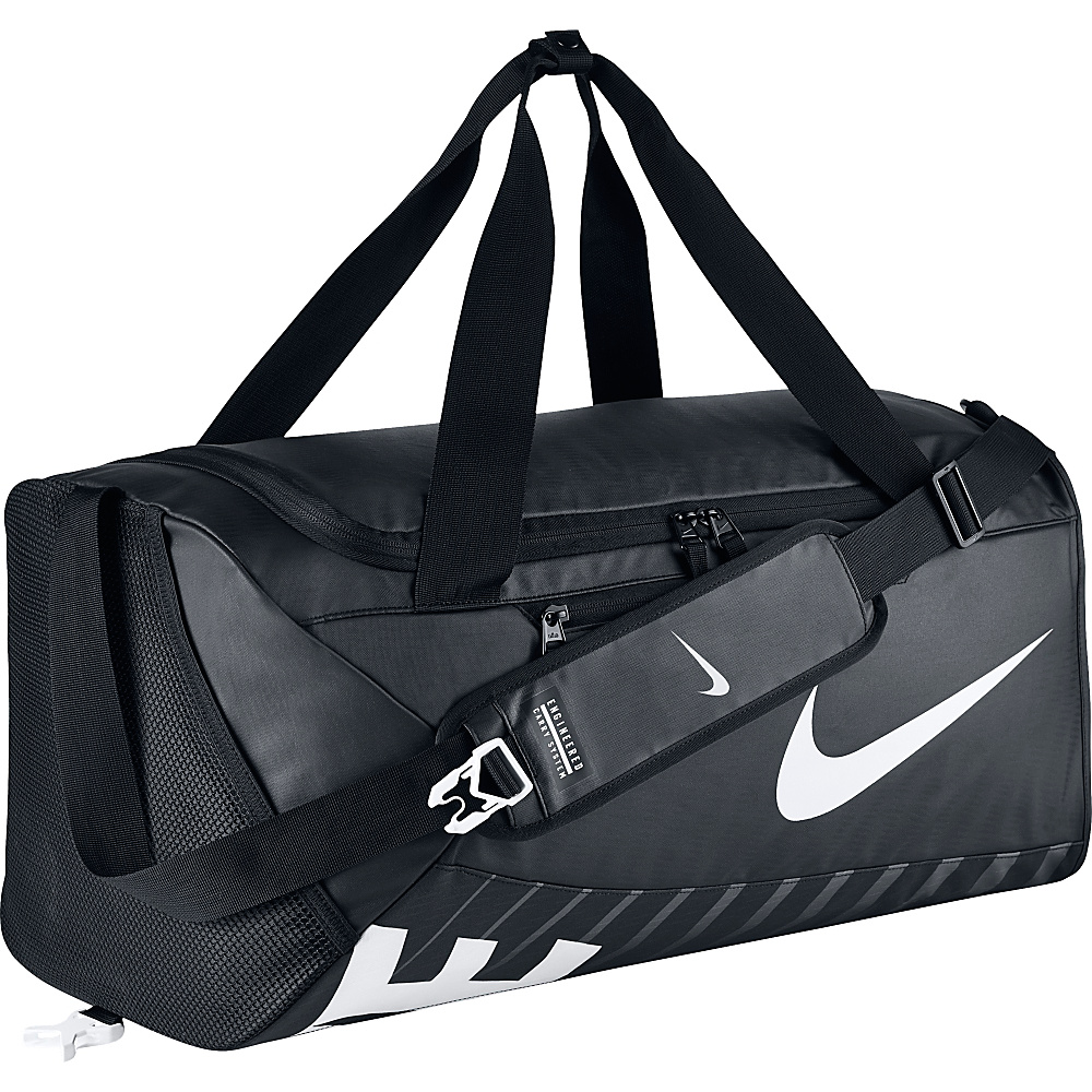 Nike Alpha Adapt Crossbody Duffel Medium Black Black White Nike Gym Duffels