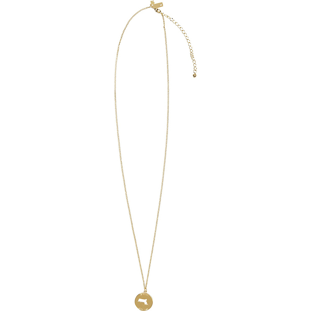 kate spade new york State Of Mind Massachusetts Pendant Clear Gold kate spade new york Jewelry