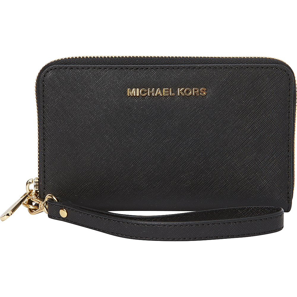 MICHAEL Michael Kors Jet Set Travel Large Flat Multifunction Phone Case Black MICHAEL Michael Kors Women s Wallets