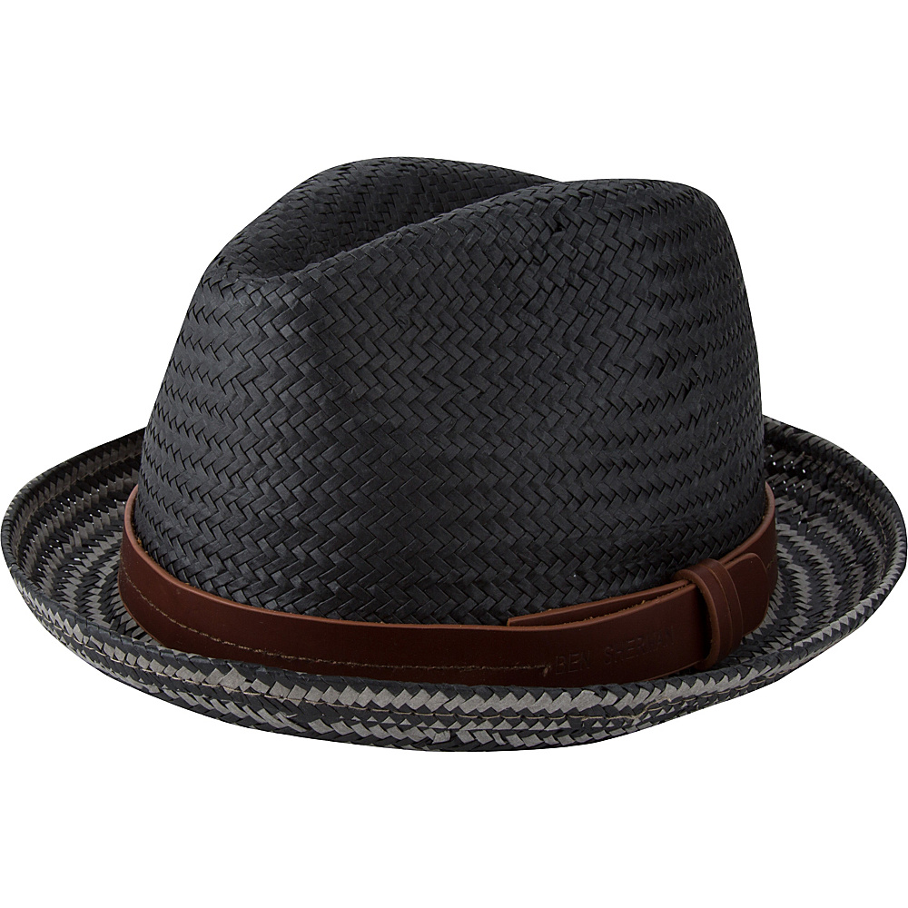 Ben Sherman Plaited Brim Trilby Hat Black S M Ben Sherman Hats Gloves Scarves