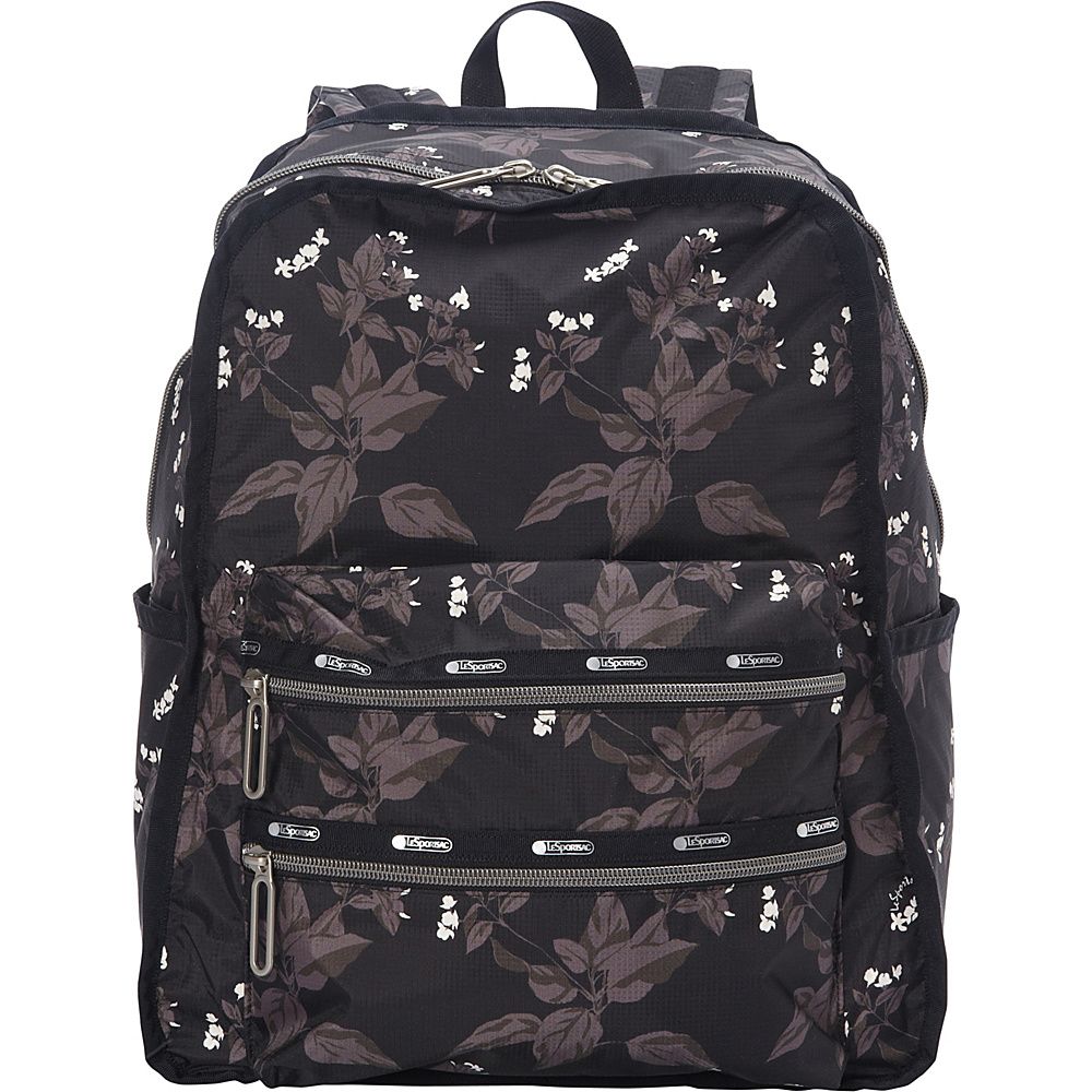 LeSportsac Functional Backpack Botanical Black C LeSportsac Everyday Backpacks