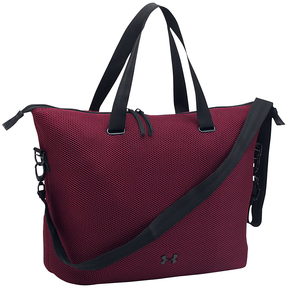 Under Armour On the Run Tote Dark Maroon Black Under Armour Gym Bags