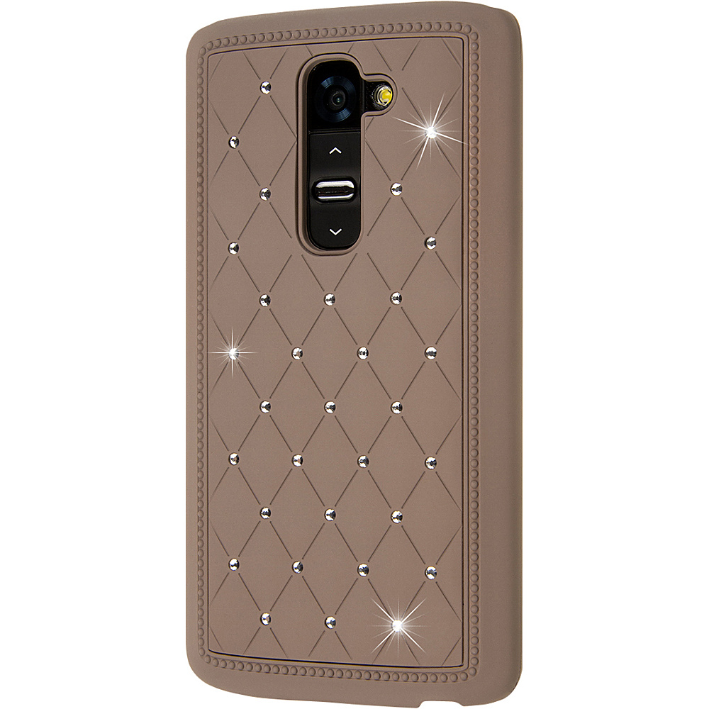 EMPIRE GLITZ Bling Accent Case for LG G2 Cognac EMPIRE Electronic Cases