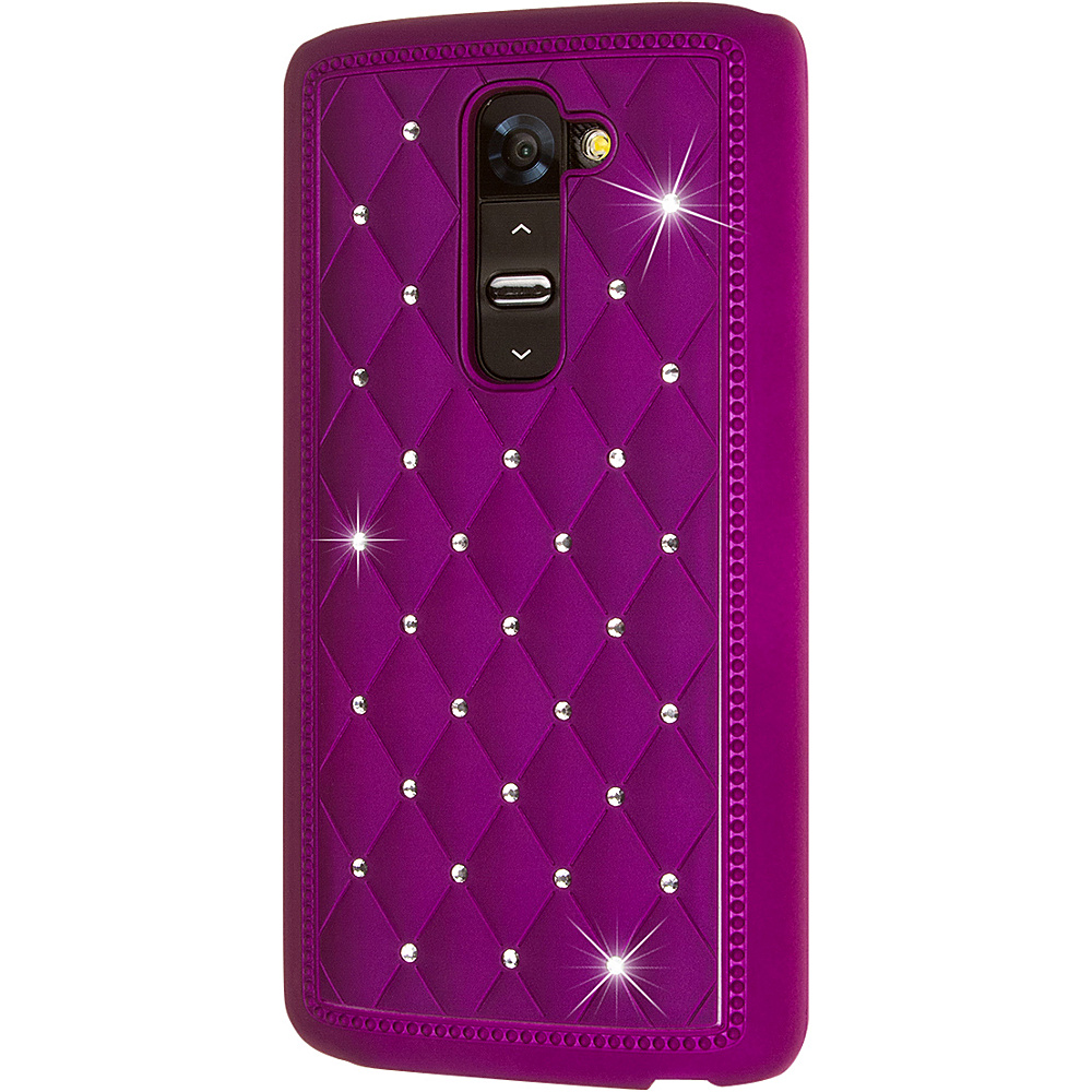 EMPIRE GLITZ Bling Accent Case for LG G2 Purple EMPIRE Electronic Cases
