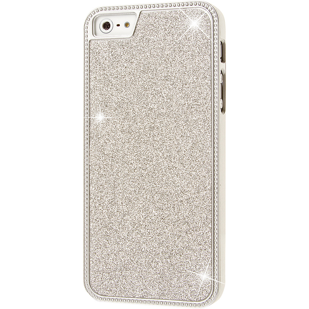 EMPIRE GLITZ Glitter Glam Case for Apple iPhone 5 5S Silver EMPIRE Electronic Cases