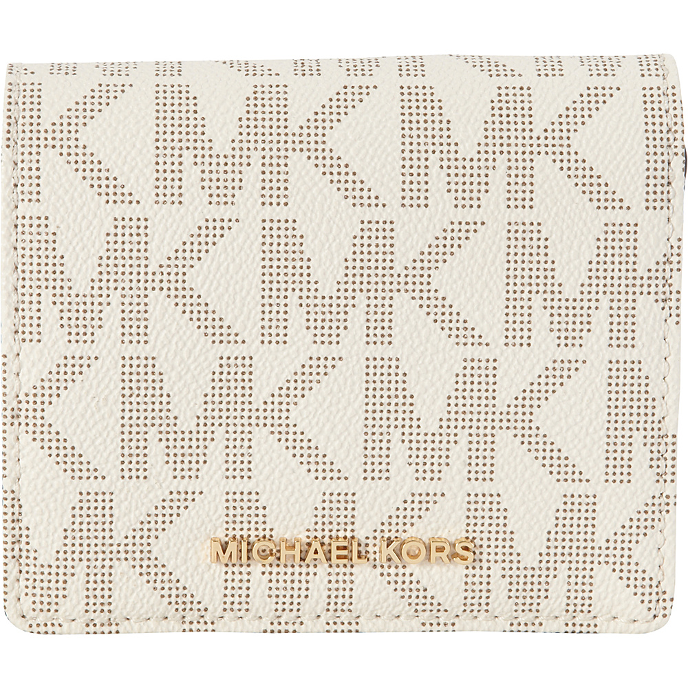 MICHAEL Michael Kors Jet Set Travel Carryall Card Case Vanilla MICHAEL Michael Kors Ladies Small Wallets