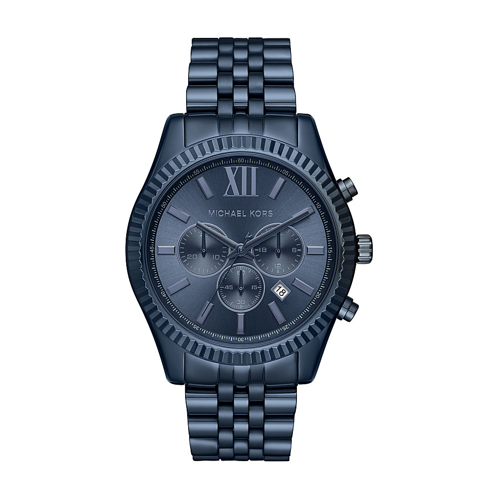Michael Kors Watches Lexington Chronograph Watch Blue Michael Kors Watches Watches