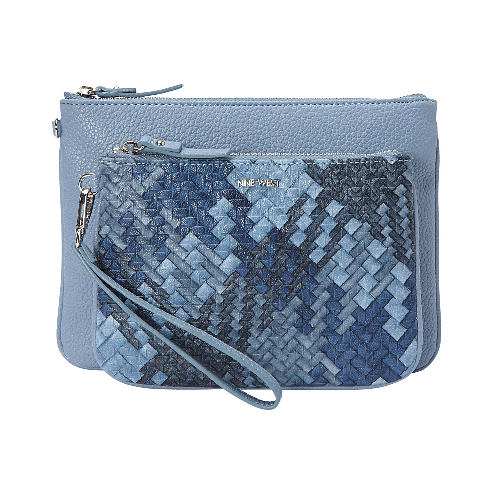 Nine West Handbags Table Treasures Pouch Set River Blue Blue Multi Nine West Handbags Ladies Cosmetic Bags
