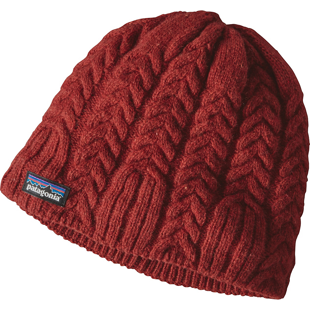 Patagonia W s Cable Beanie Cinder Red Patagonia Hats Gloves Scarves
