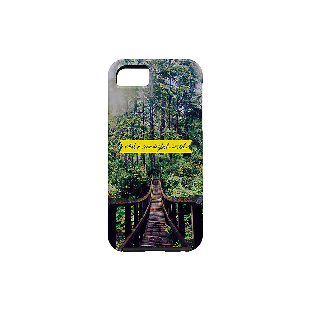 DENY Designs Leah Flores iPhone 5 5s Case Forest Green What a Wonderful World DENY Designs Electronic Cases