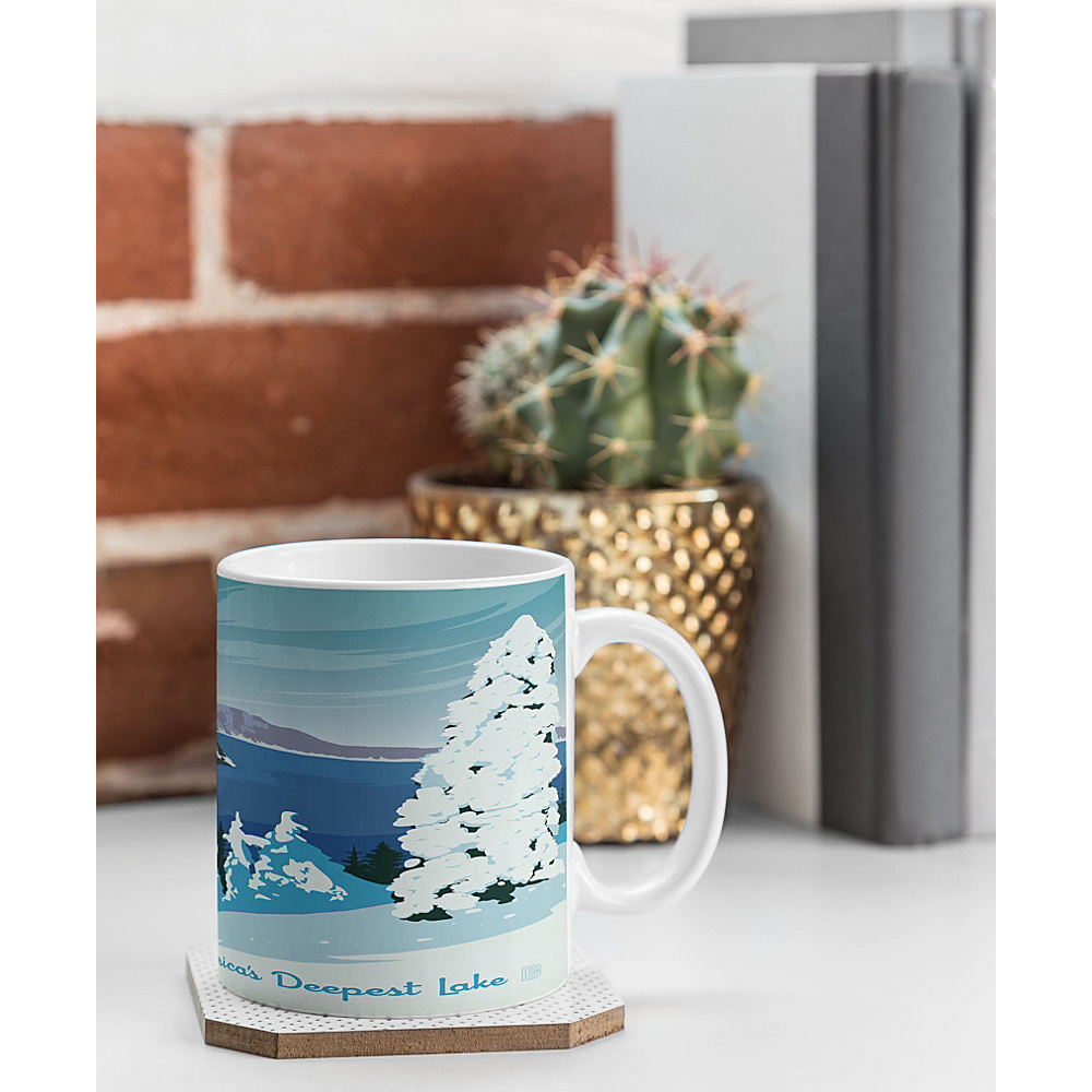 DENY Designs National Parks Coffee Mug Ice Blue Crater Lake National Park DENY Designs Outdoor Accessories