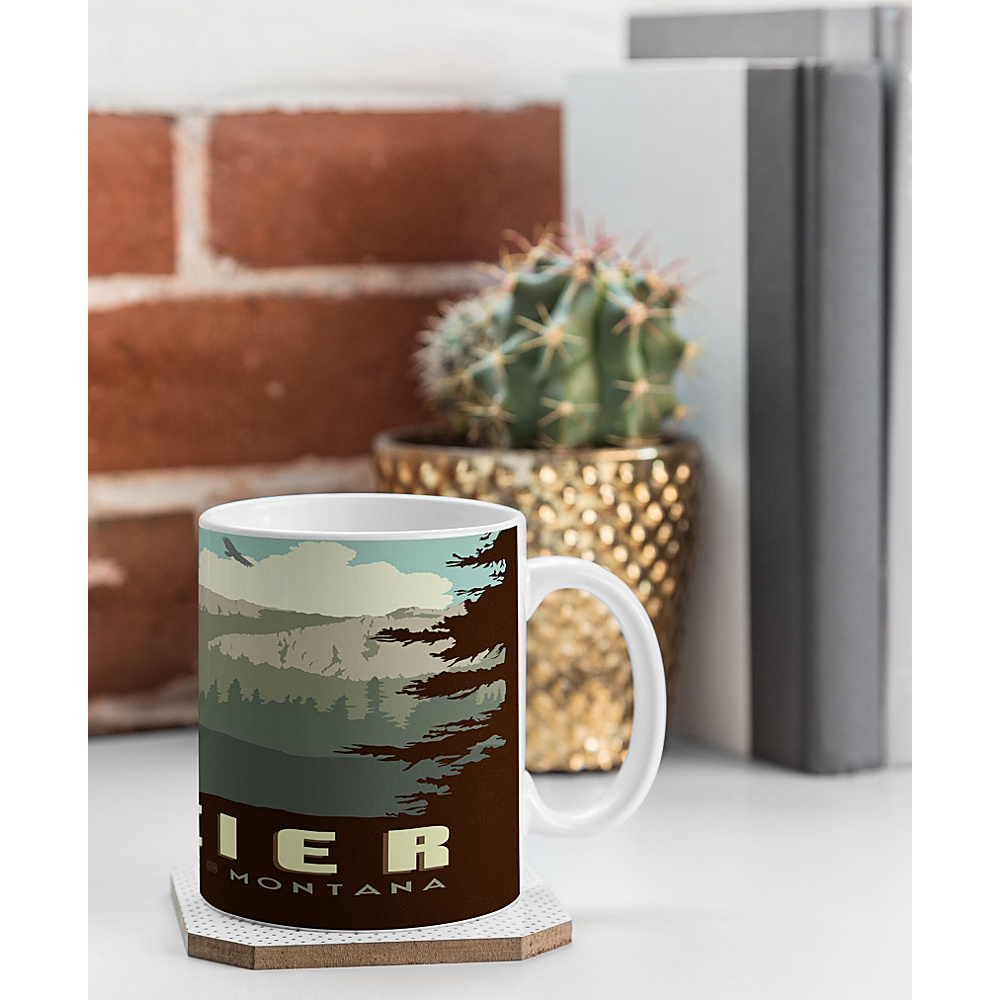 DENY Designs National Parks Coffee Mug Glacier Brown Glacier National Park DENY Designs Outdoor Accessories