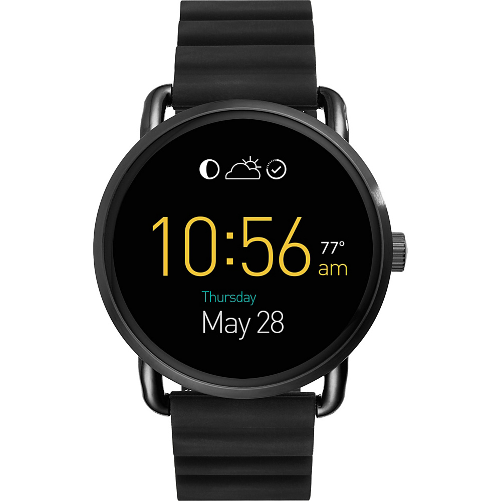 Fossil Q Wander Silicone Touchscreen Smartwatch Black Fossil Wearable Technology