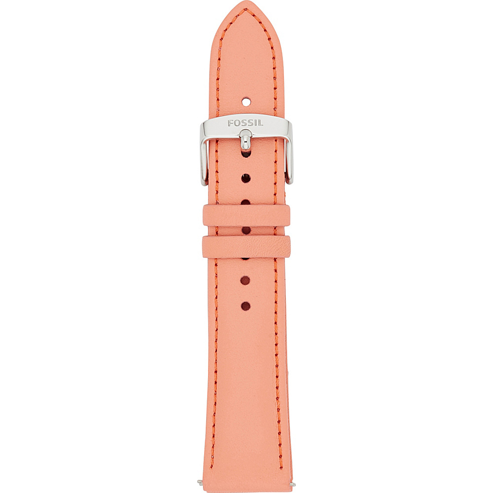 Fossil 20mm Leather Watch Strap Pink Fossil Watches