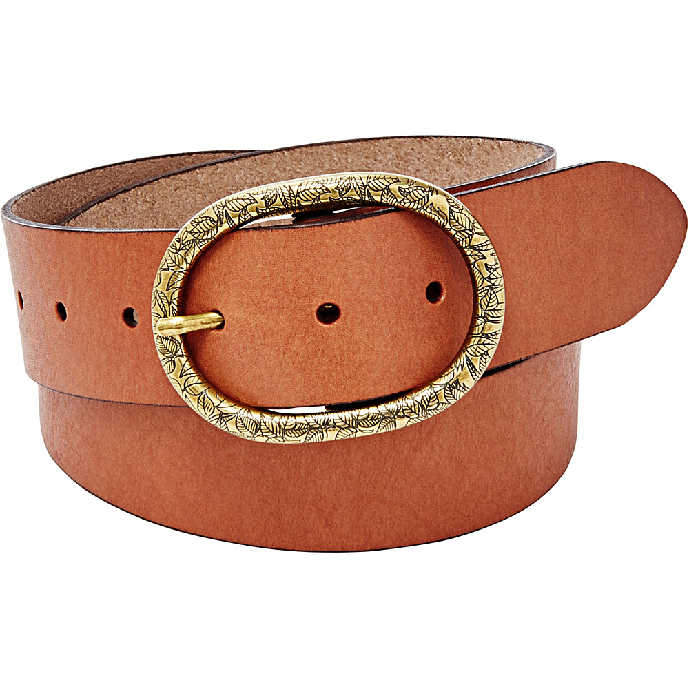 Fossil Vintage Oval Buckle Belt Brown Small Fossil Belts
