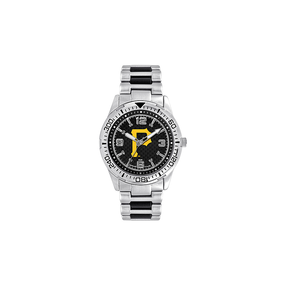 Game Time Mens Heavy Hitter MLB Watch Pittsburgh Pirates P Logo Game Time Watches