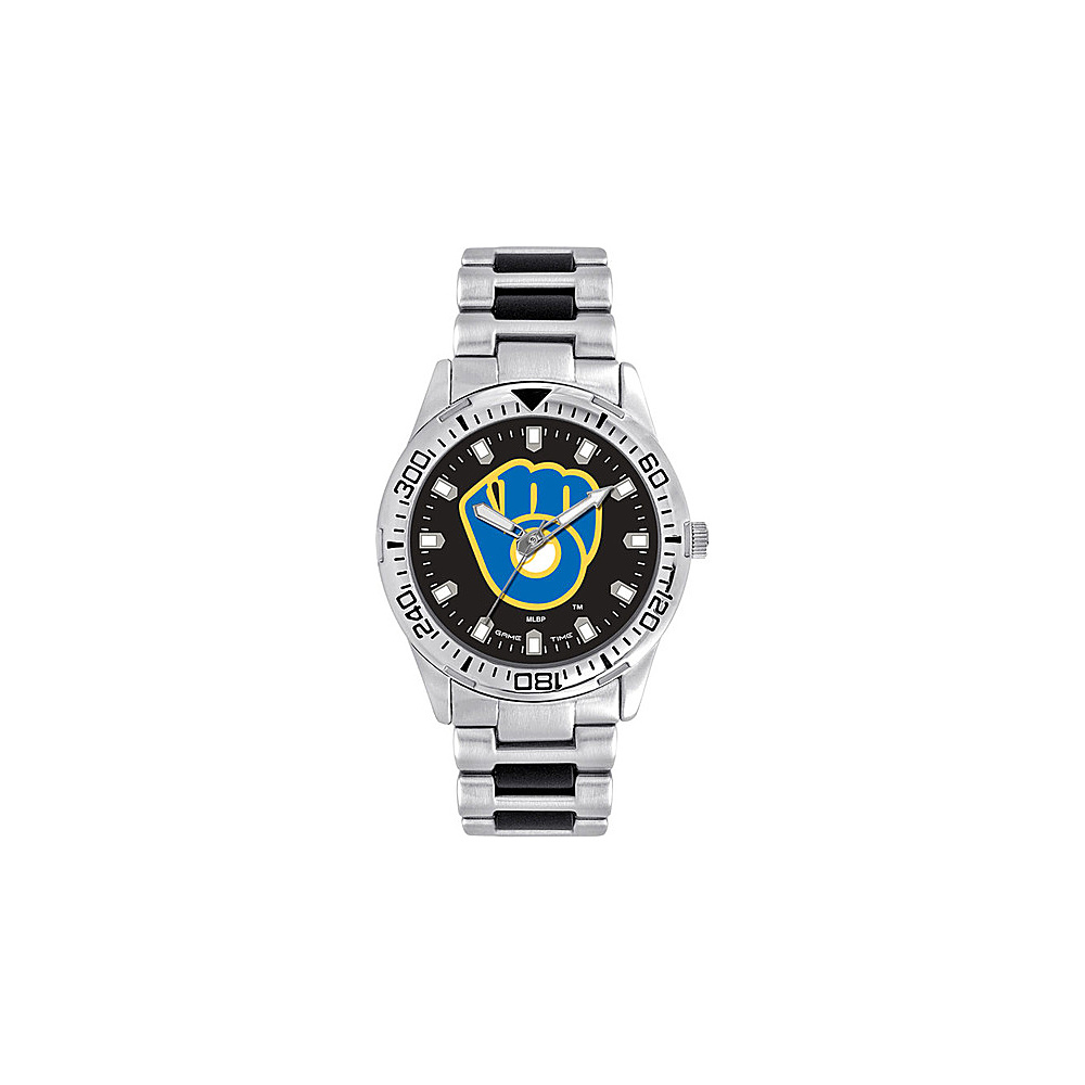 Game Time Mens Heavy Hitter MLB Watch Milwaukee Brewers Game Time Watches