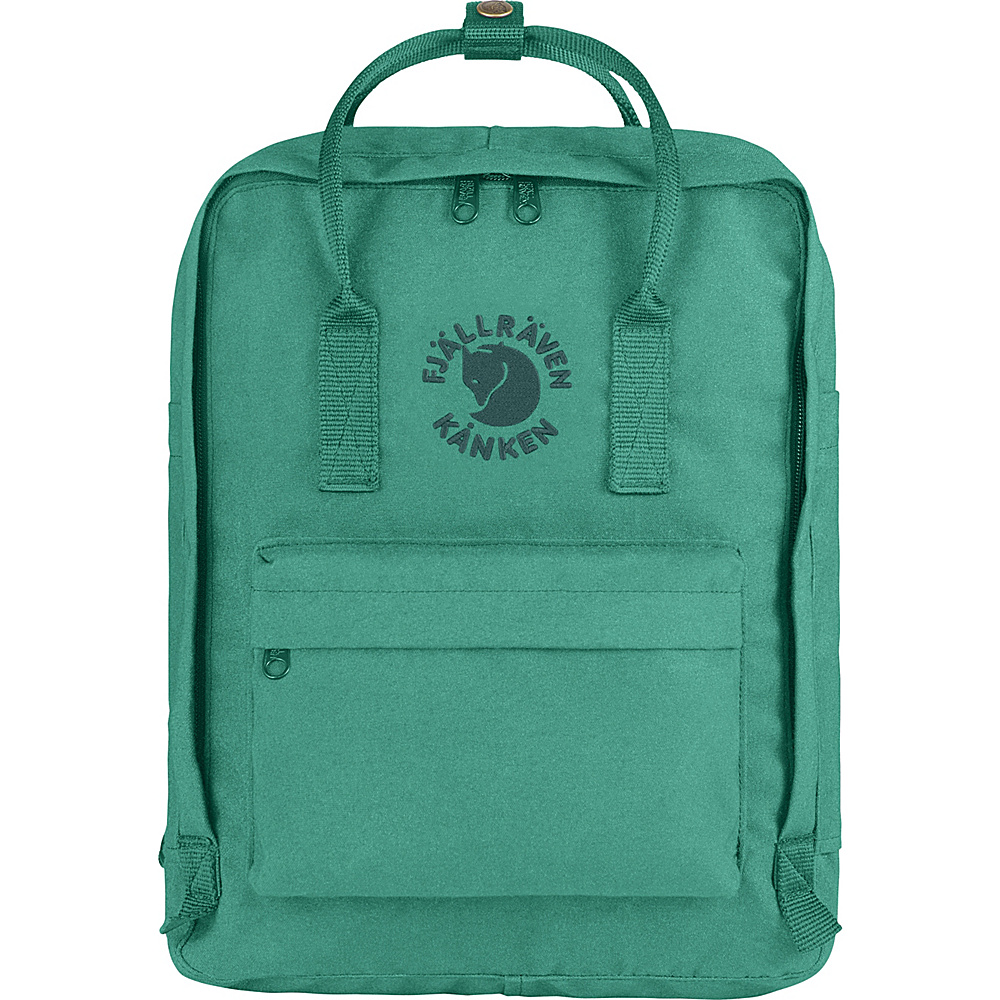 Fjallraven Re Kanken Backpack Emerald Fjallraven Everyday Backpacks