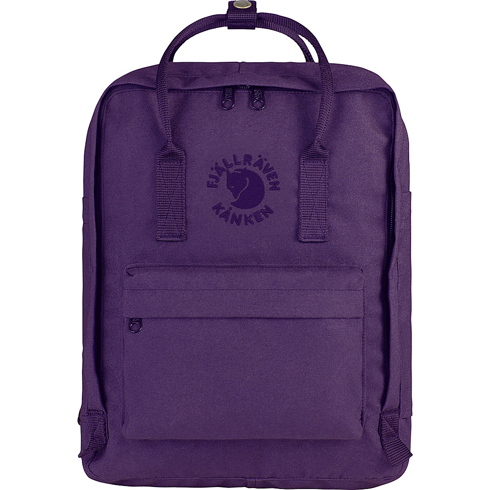 Fjallraven Re Kanken Backpack Deep Violet Fjallraven Everyday Backpacks