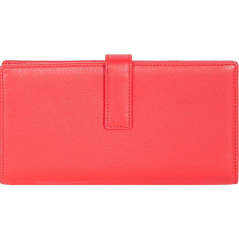 Scully Leather Tab Clutch Wallet Red Scully Women s Wallets