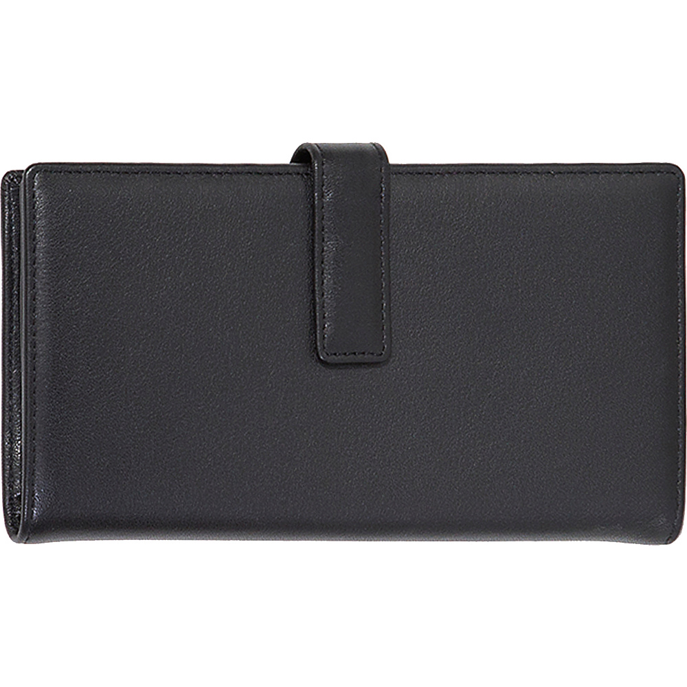 Scully Leather Tab Clutch Wallet Black Scully Women s Wallets