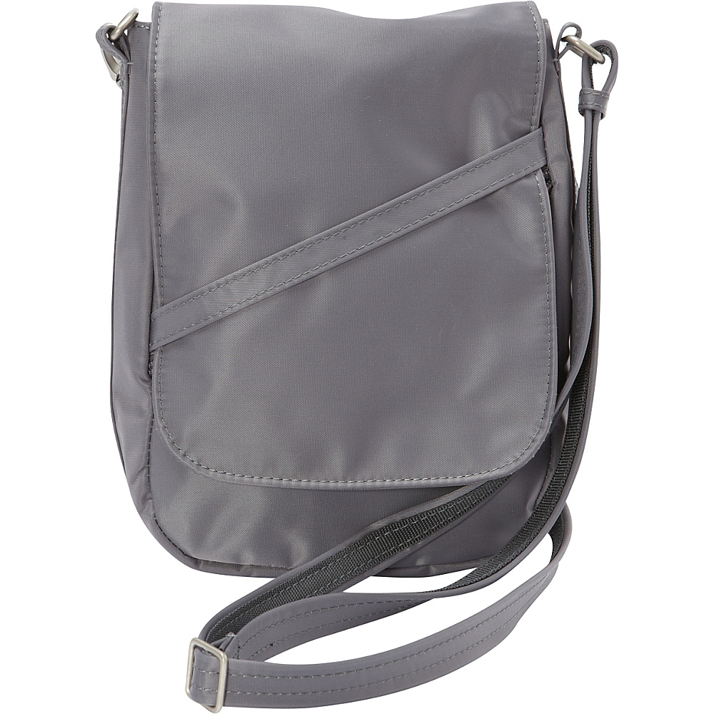 BeSafe by DayMakers RFID Medium U Shape LX Sling Pewter BeSafe by DayMakers Fabric Handbags