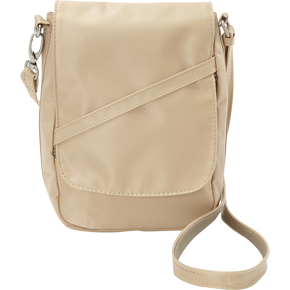 BeSafe by DayMakers RFID Medium U Shape LX Sling Taupe BeSafe by DayMakers Fabric Handbags