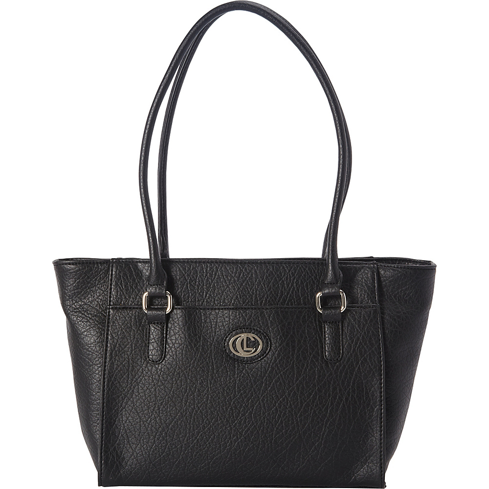 Aurielle Carryland Contempo Shopper Tote Black Aurielle Carryland Manmade Handbags
