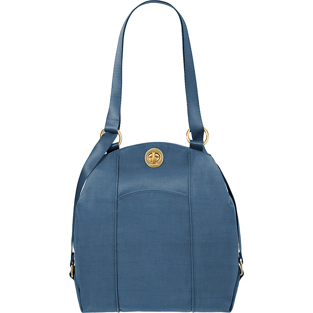 baggallini Mendoza Backpack Slate Blue baggallini Fabric Handbags