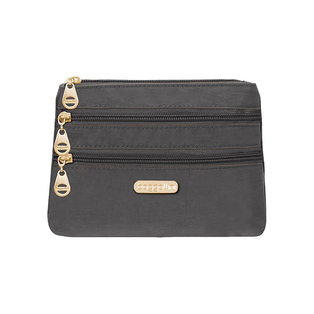 baggallini Shanghai 3 Zip Case Charcoal baggallini Women s SLG Other