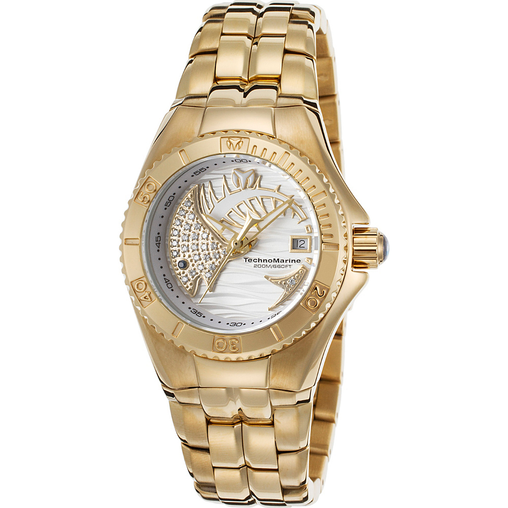 TechnoMarine Watches Womens Cruise Dream Stainless Steel Watch Gold TechnoMarine Watches Watches