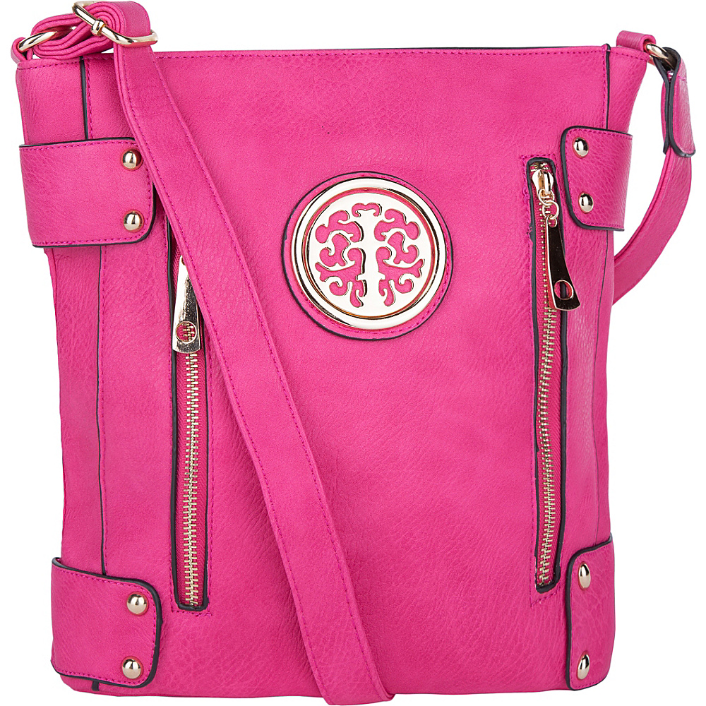 MKF Collection Fanisa Cross Body Bag Fuchsia MKF Collection Manmade Handbags