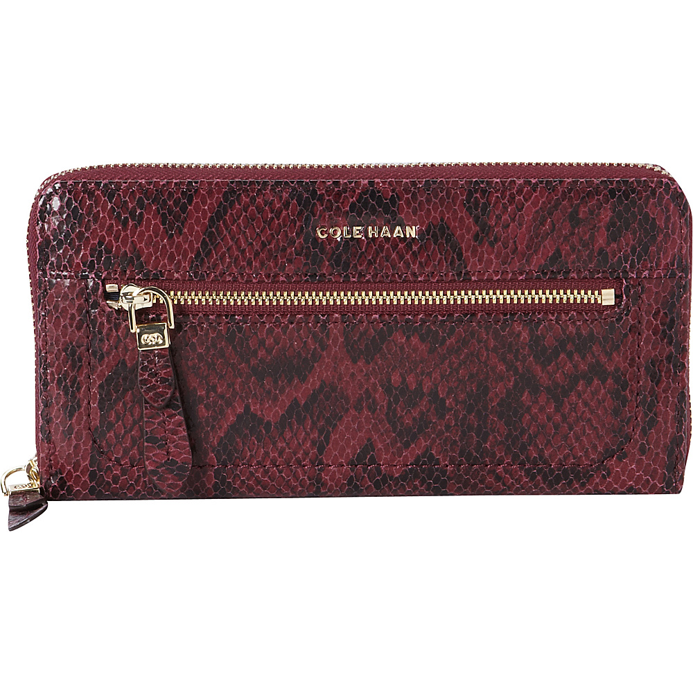 Cole Haan Tali Continental Wallet Tawny Port Snake Cole Haan Ladies Small Wallets