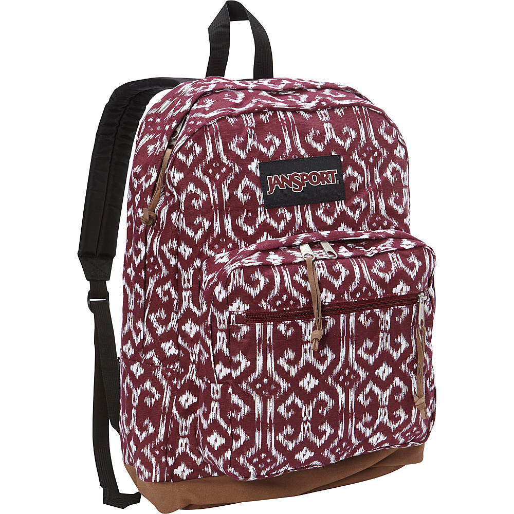 JanSport Right Pack Laptop Backpack Discontinued Colors Russet Red Moroccan Ikat JanSport Business Laptop Backpacks