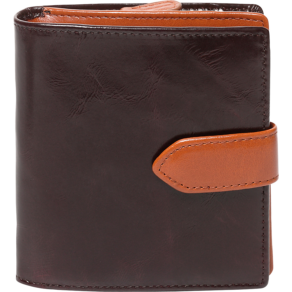Vicenzo Leather Dierdra Compact Leather Wallet Brown Vicenzo Leather Women s Wallets