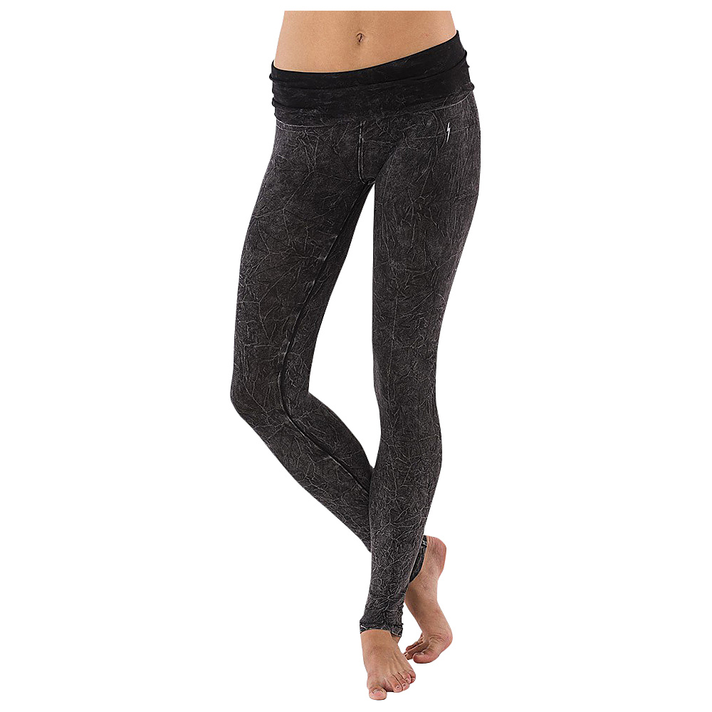 Electric Yoga Acid Wash Tapered Pant S Black Electric Yoga Women s Apparel